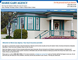 Marie Gary Agency website